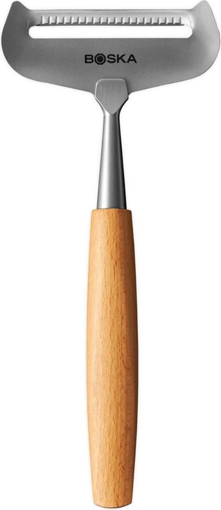 Boska Weichkäsehobel Amigo, Käseschneider, Edelstahl, Buchenholz, Braun, 17.5 cm, 306912