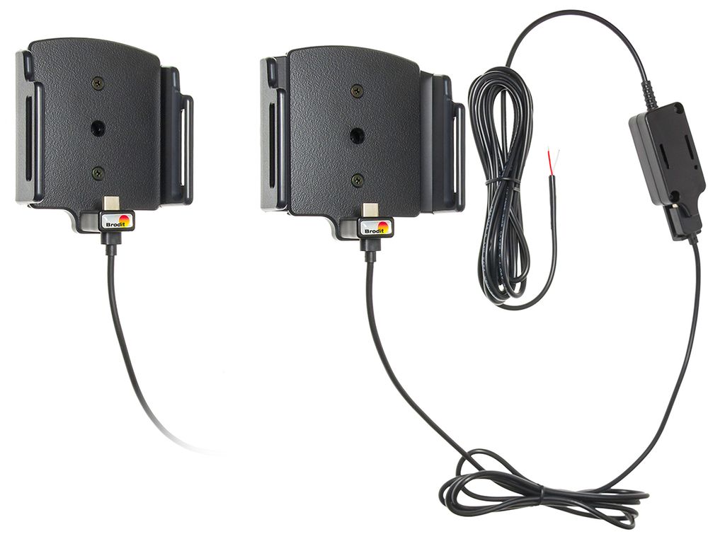 Brodit Gerätehalter 527843 mit Ladefunktion - für Smartphones - universell einsetzbar