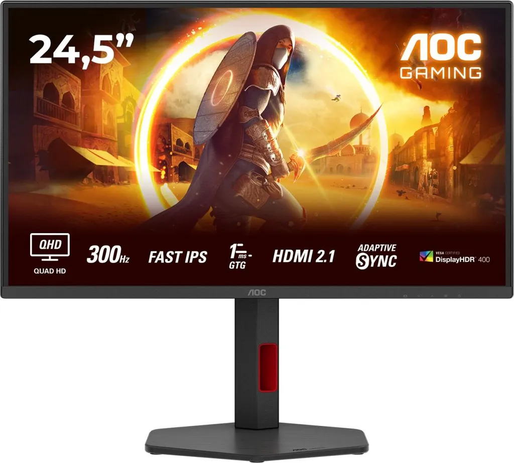 AOC Q25G4SR, Gaming-Monitor, (QHD, Fast-IPS, HDR, HDMI, DP)