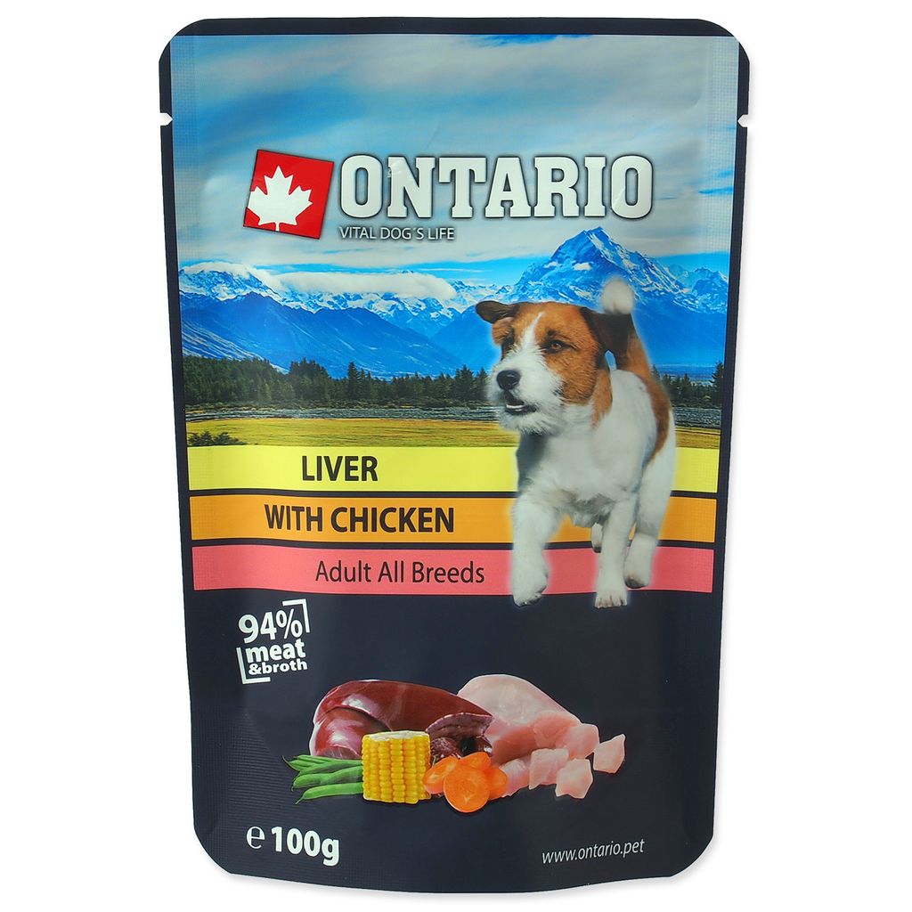 Ontario Beutel Leber mit Huhn in Brühe 100g