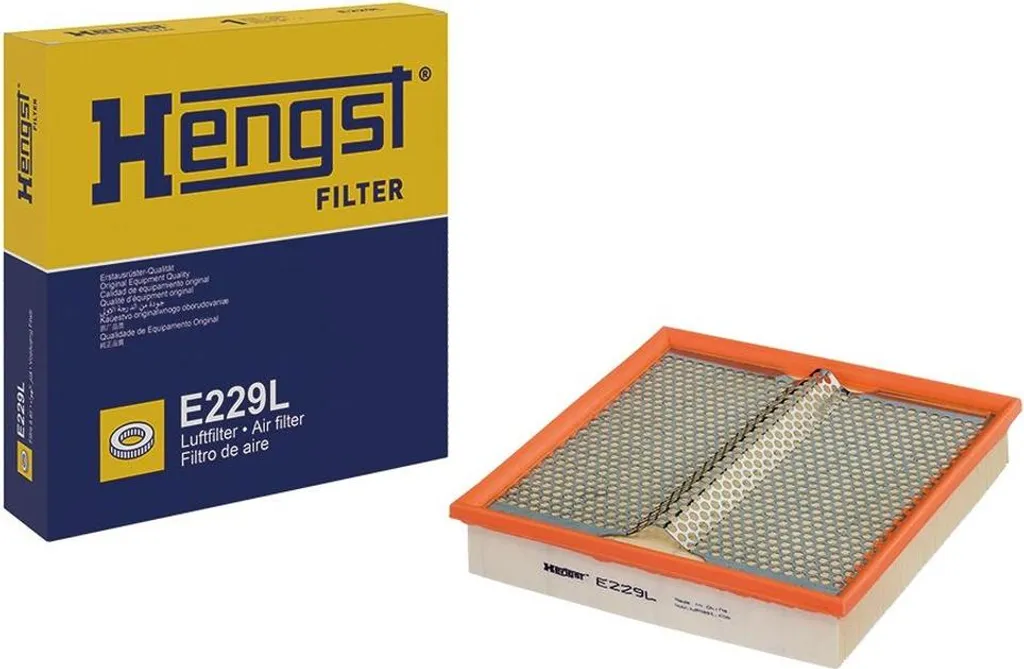 HENGST FILTER E229L Filtre à air haute capacité à structure renforcée - 2