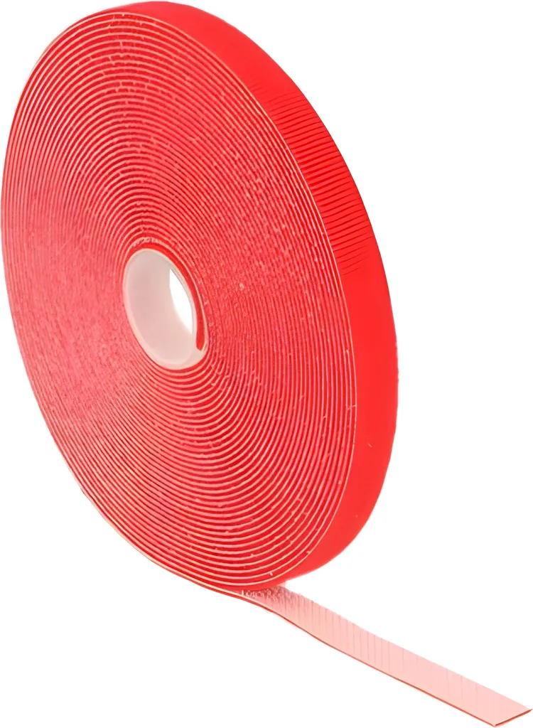 Delock 18720 Rotolo Velcro Rosso 10m x 13mm - Organizzazione Cavi Professionale