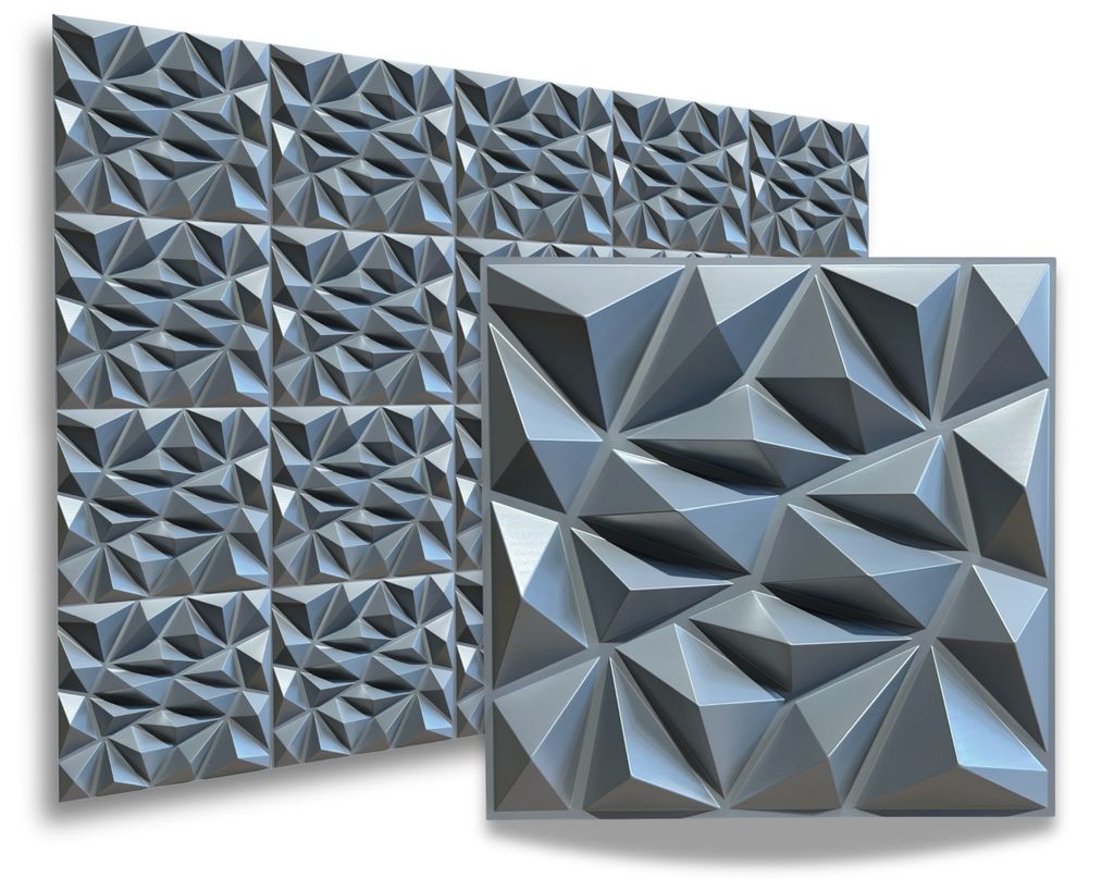 Kunststoff 3D Wandpaneele Wanddeko Wandverkleidung Produktbild 