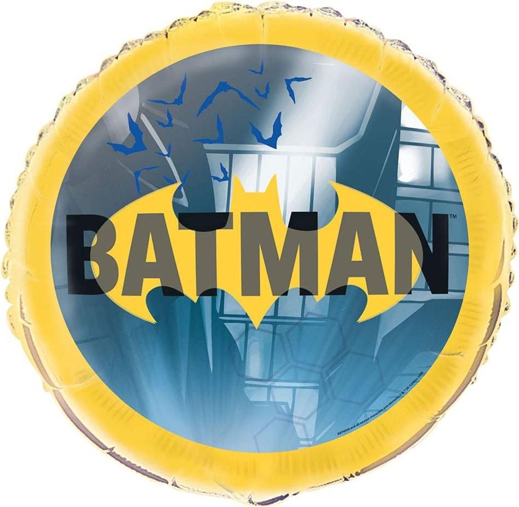 Batman Superhelden-Geburtstagsfolienballon 45 cm Produktbild 