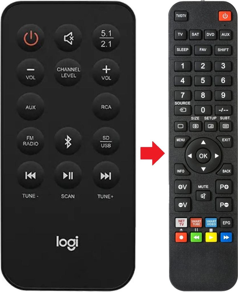 Fernbedienung passend für LOGITECH Z607