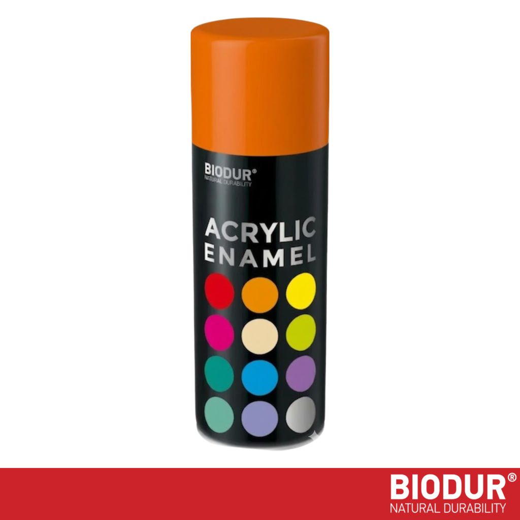 BIODUR Acrylverf - Oranje RAL 2004 – 400 ML – Spuitbus Productafbeelding 