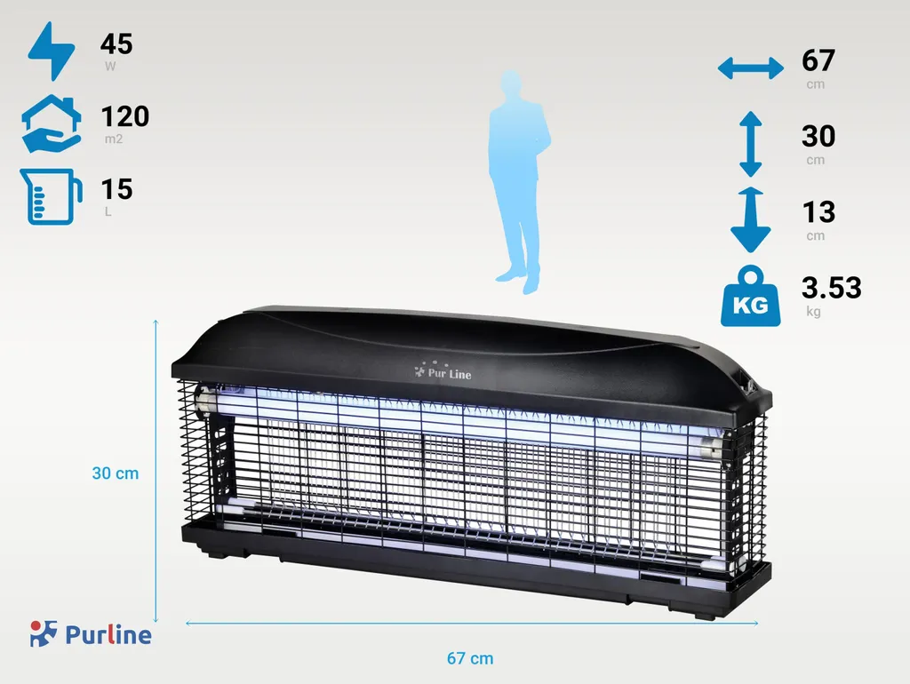 Destructeur d'insectes professionnel 45W UV haute performance - Modèle Pro - 2