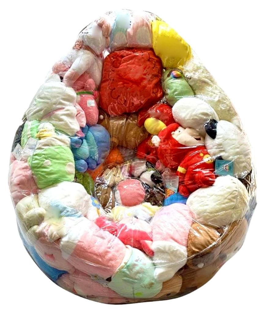 Sitzsackbezug – Schutz für Plüschtiere, transparenter Plüsch, Stuhlbezug aus Plüsch | Bequemer Sitzsofa-Schutz für Jugendliche, Erwachsene, ...