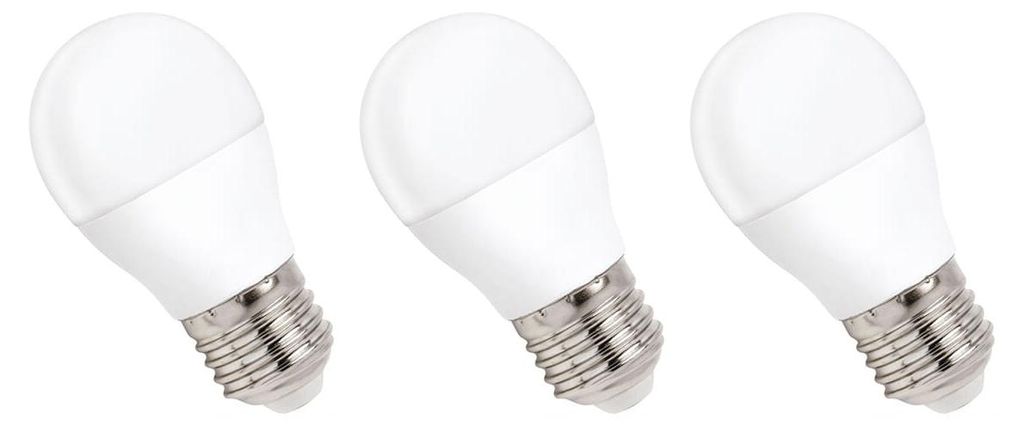Spectrum LED-Lampe E27 8W - 230V - 730 Lumen - 4000K Neutralweiß - Natürliches Licht - Energieeffizient - 3 Stück