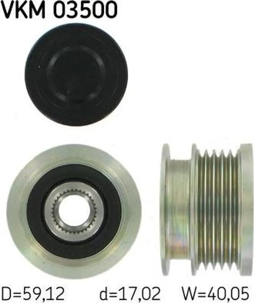 SKF VKM 03500 Poulie Roue Libre Alternateur OE 1204484 pour Astra H