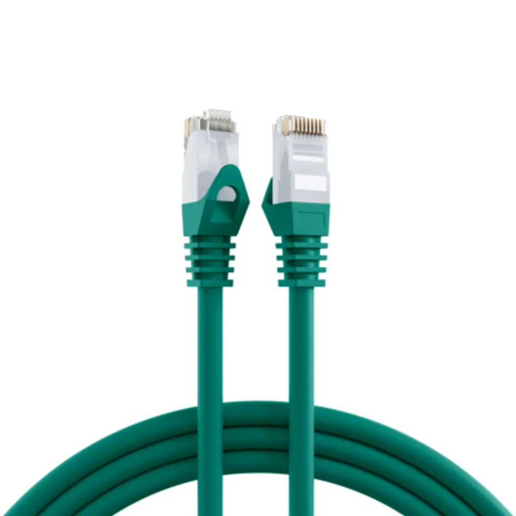 Câble Internet RJ45 5 mètres Vert Cat.6 pour Box Fibre et Switch PC