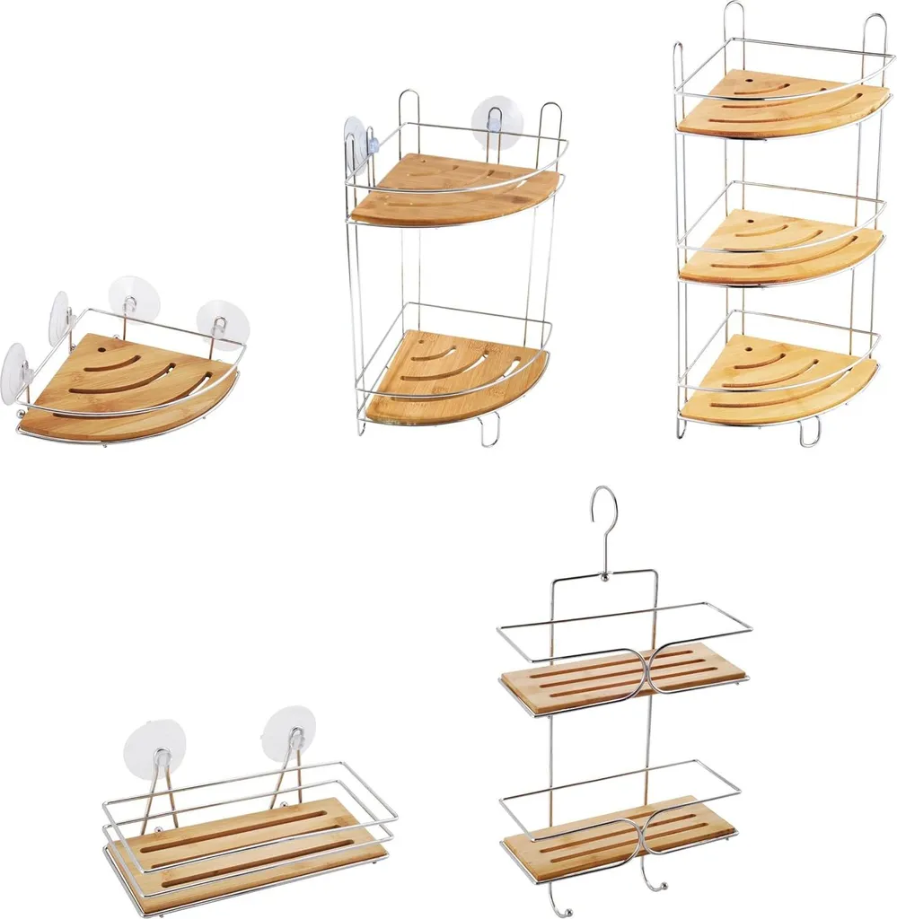 Étagère de douche d'angle pour optimiser le rangement de salle de bain