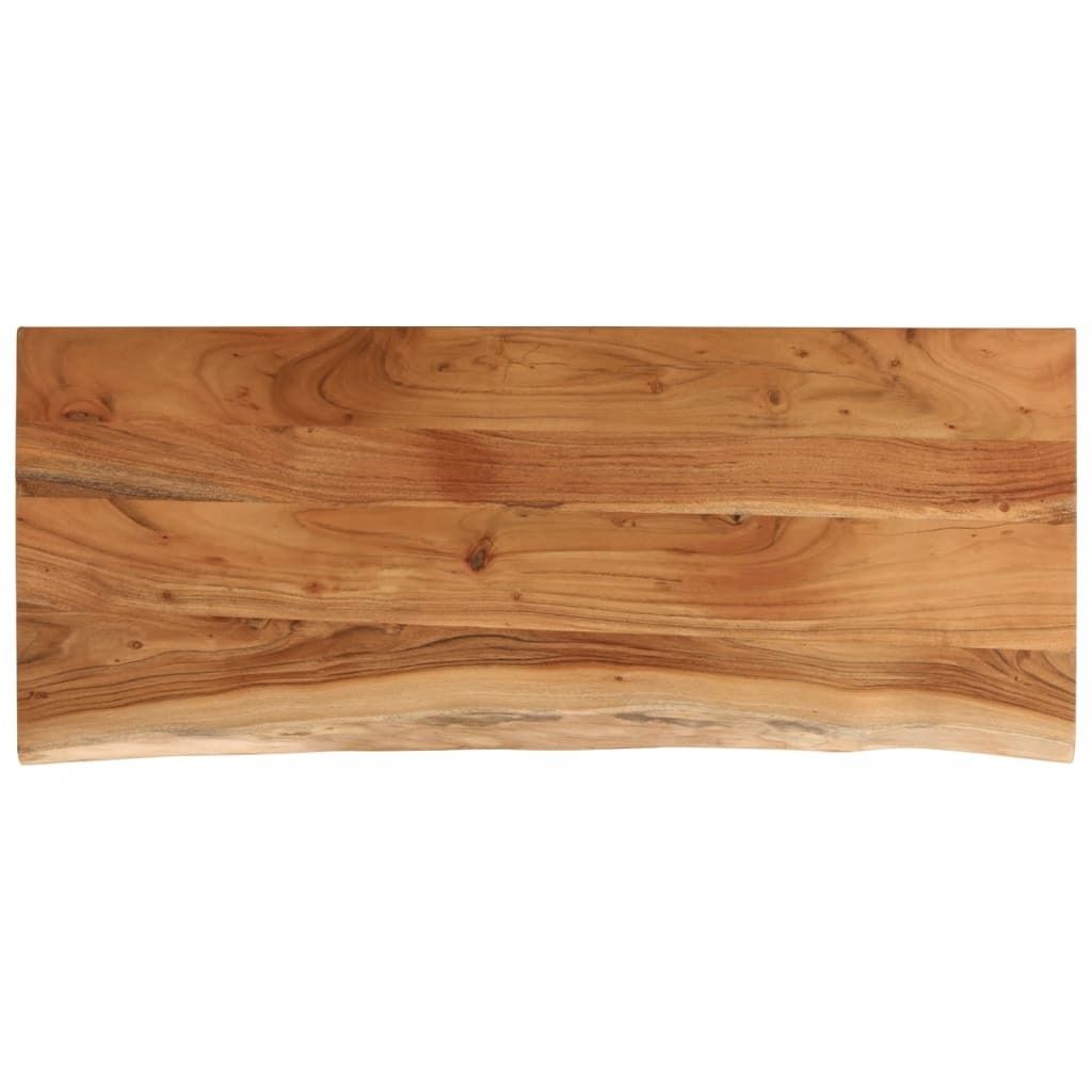 vidaXL Tischplatte 90x40x2,5 cm Rechteckig Massivholz Akazie Baumkante