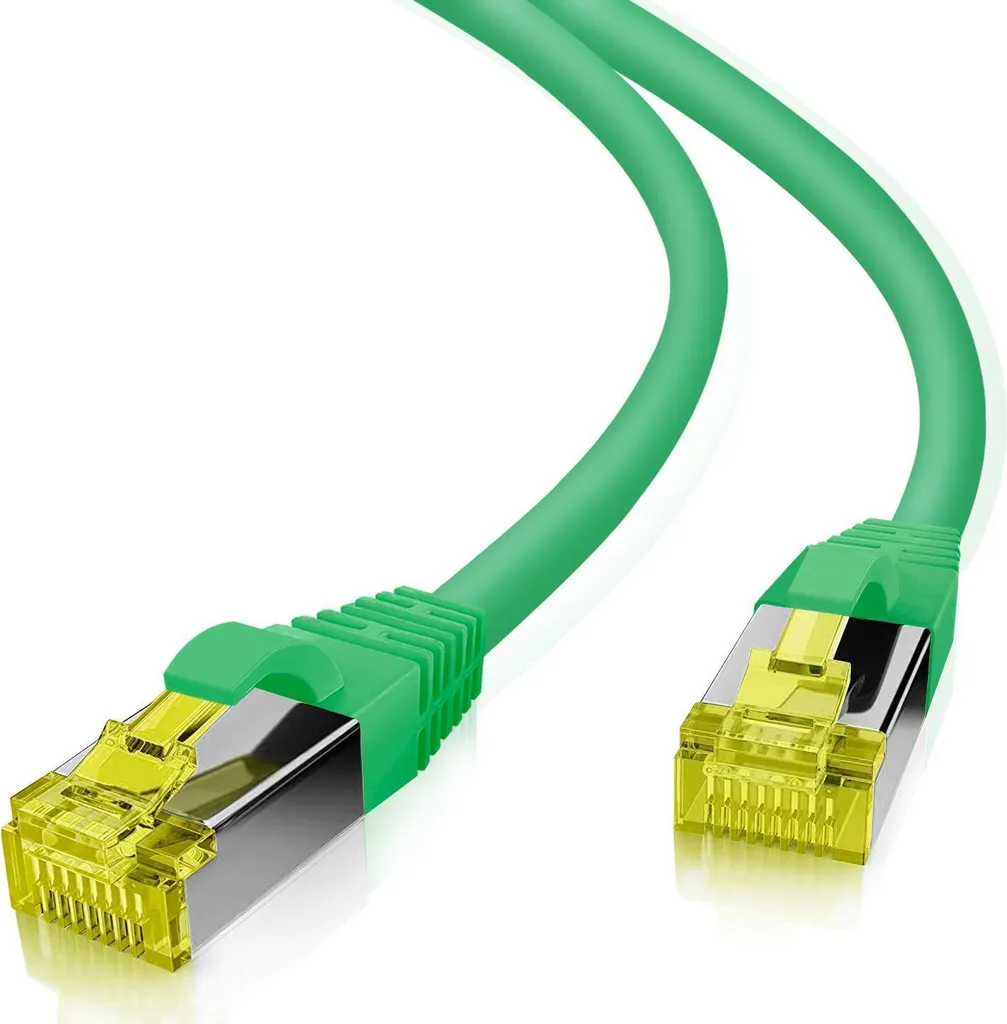 Helos Cavo di Rete Verde 20m Cat 6a S/FTP Ultra Flex - No Lag Gaming