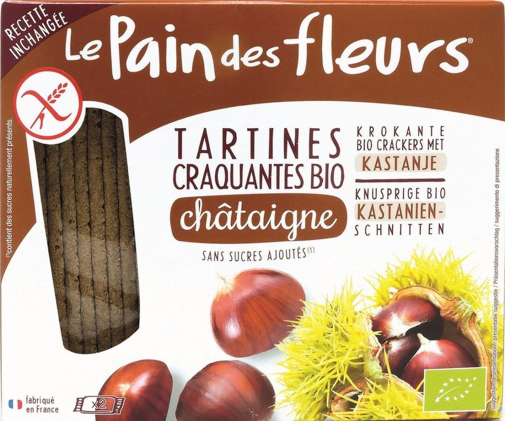 Kastanien-Knäckebrot glutenfrei 150 g Pain Des Fleurs