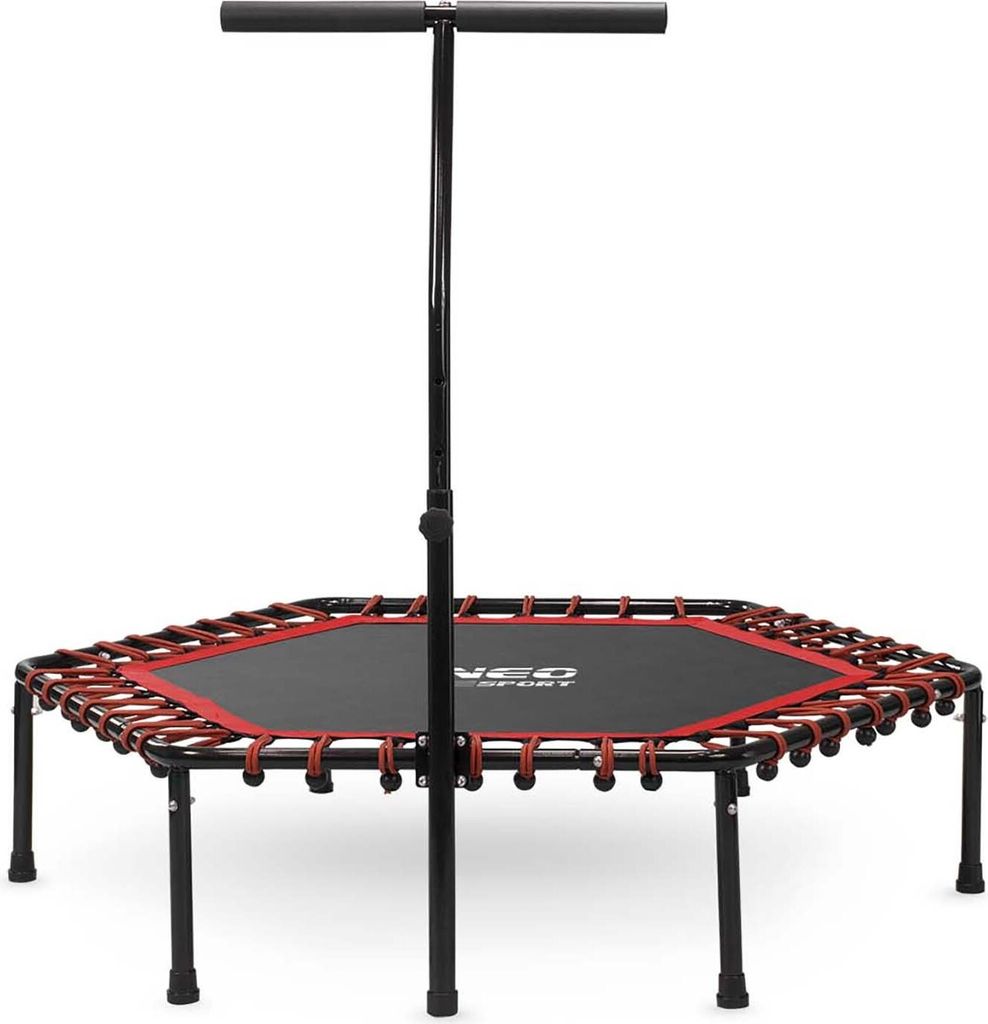 Neo Sport Fitness-Trampolin 127 cm mit Haltegriff, Rot Produktbild 