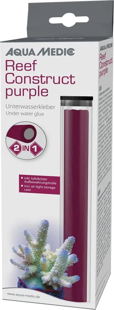 Colle époxy bi-composante violette Aqua Medic pour bouturage de coraux