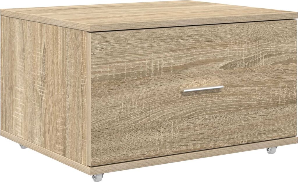 Möbel Schubladenschrank Sonoma Eiche Holzspanplatte Mittel - Kommoden 869308