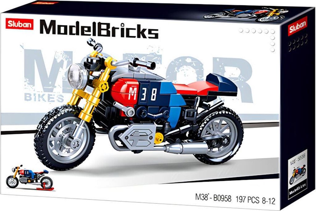 Sluban Model Bricks M38-B0958 Motocykel Café racer Obrázok produktu 