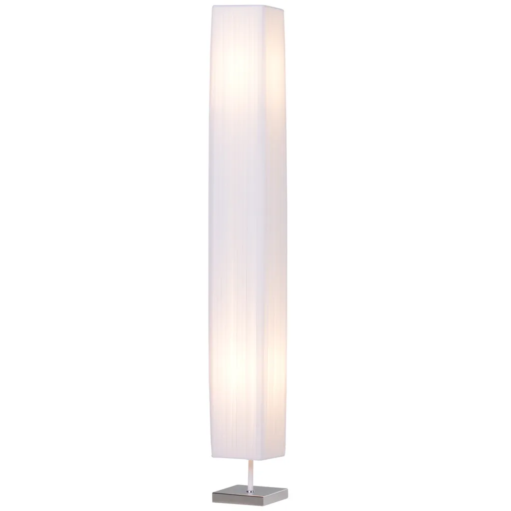 Lampadaire Gain de Place Blanc 120 cm : Éclairage Stable et Moderne