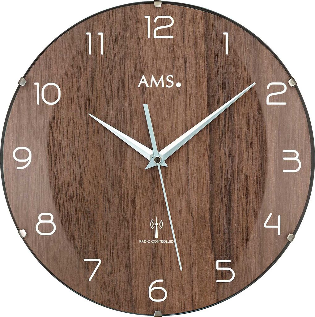 AMS 5558 Wanduhr Funk Funkwanduhr analog rund Produktbild 