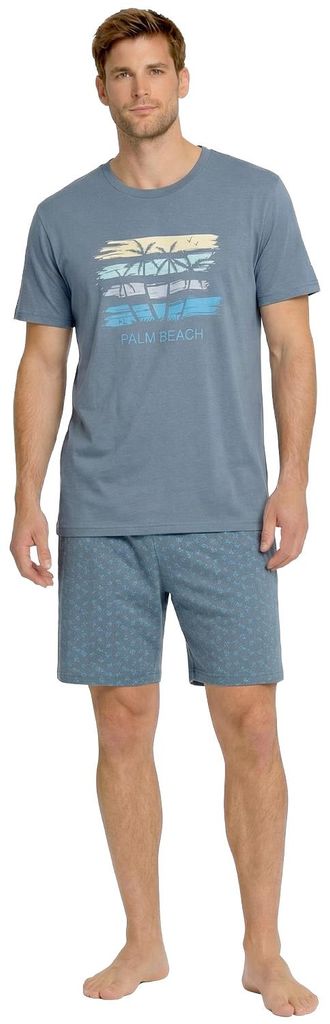 Kisses&Love Herren Sommer-Kurzpyjama aus Baumwolle KL30000