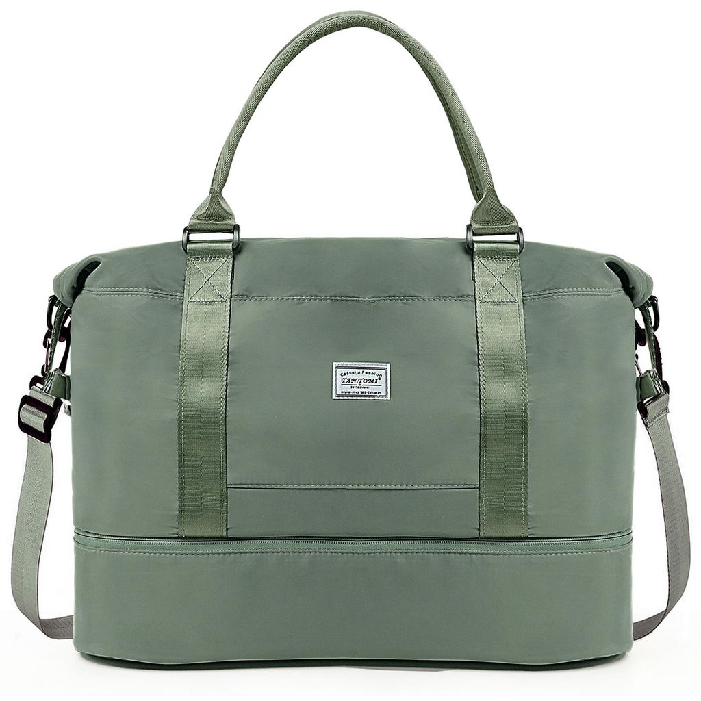 Mofut Reisetasche Damen Sporttasche 46x23x32 Handgepäck Tasche Schwimmtasche Wasserdicht Travel Bag Fitnesstasche Trainingstasche Frauen für Reis...