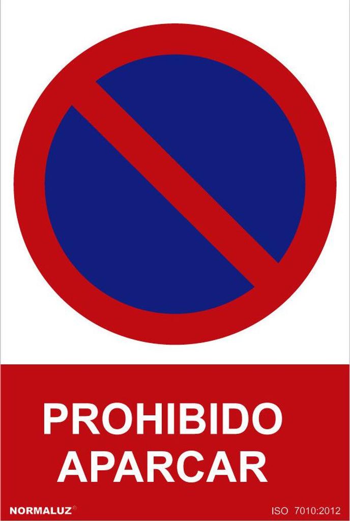 Verbotsschild "Parken verboten" (PVC 0,7 mm) 30x40 cm