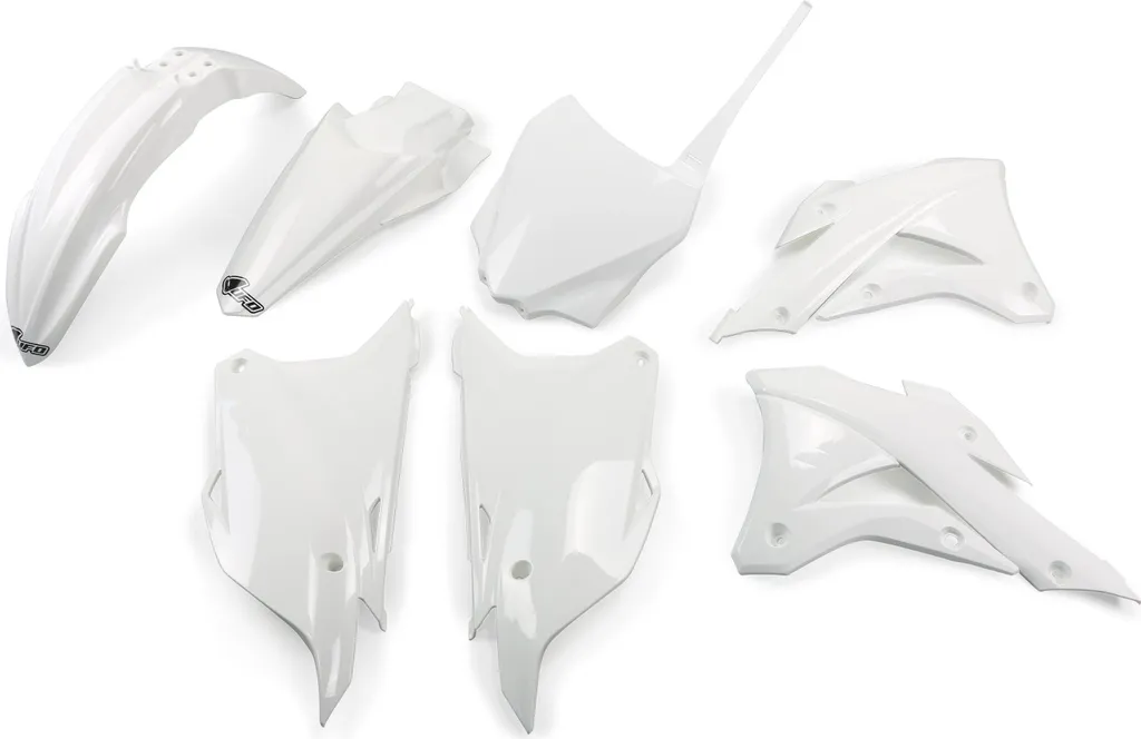 Kit habillage UFO blanc haute résistance pour Kawasaki KX 80 85 2014-2021