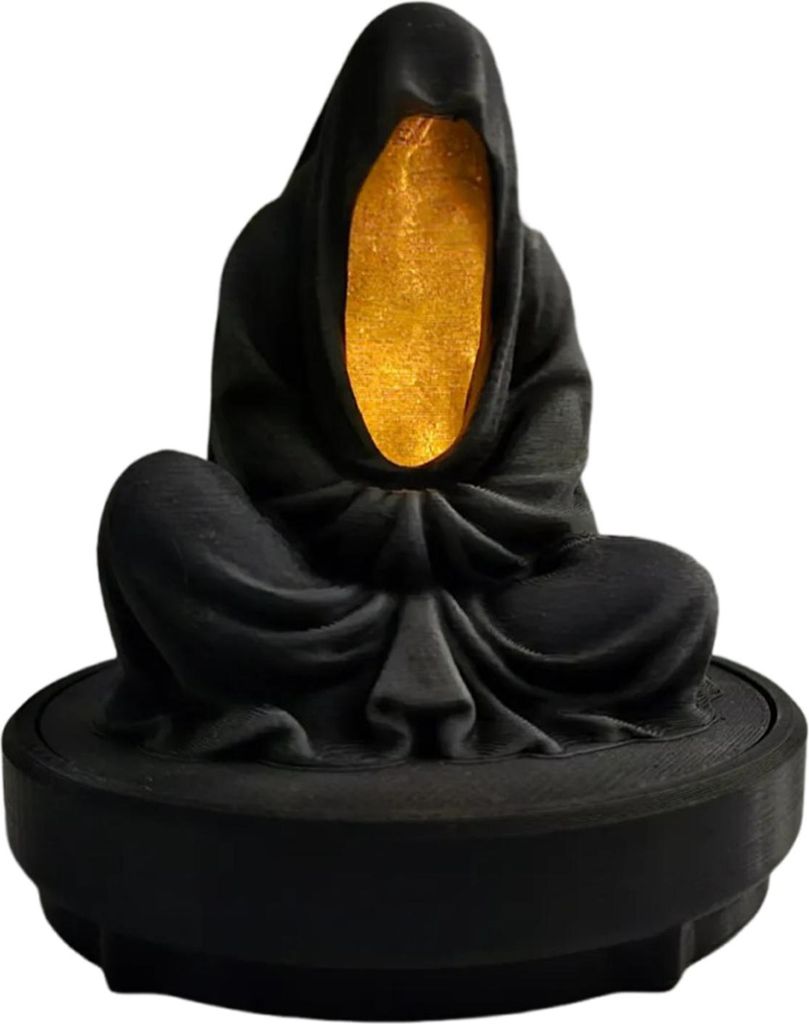 Meditation Toten LED Leuchter Mysteriöse Geist Kerzenhalter für Halloween Home Desktop Dekoration