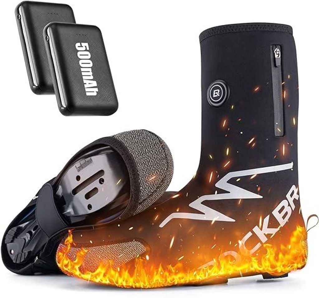 ROCKBROS Copriscarpe riscaldati invernali: copriscarpe da Immagine del prodotto 