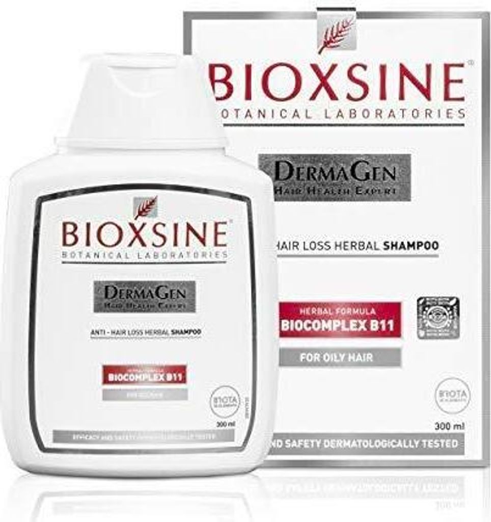 Bioxsine Shampoo für fettiges Haar - gegen Haarausfall bei Frau und Mann pfanzl.