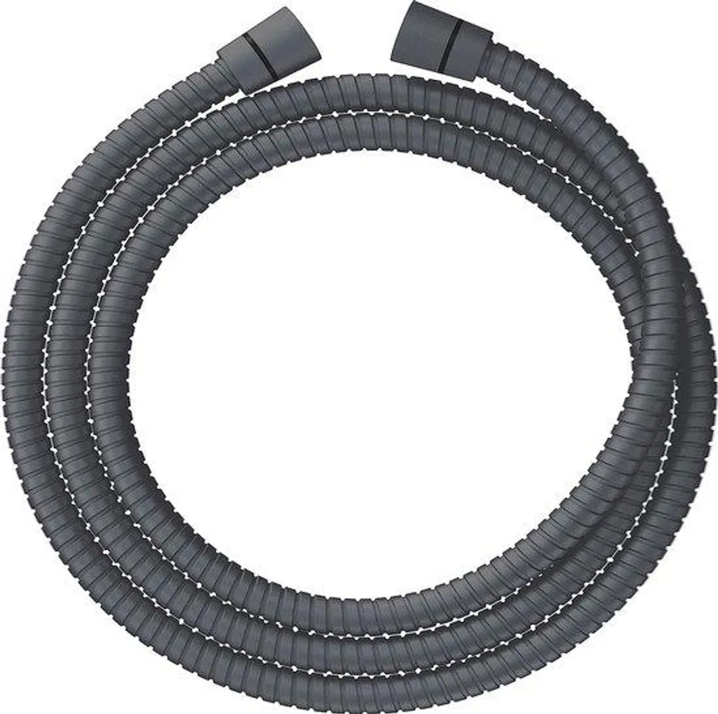 Tuyau de douche gris extra-long 180 cm flexible en inox haute qualité