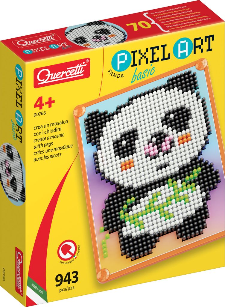 Quercetti Pixel Art Mosaikspielzeug Panda 946-tlg - Produktbild 