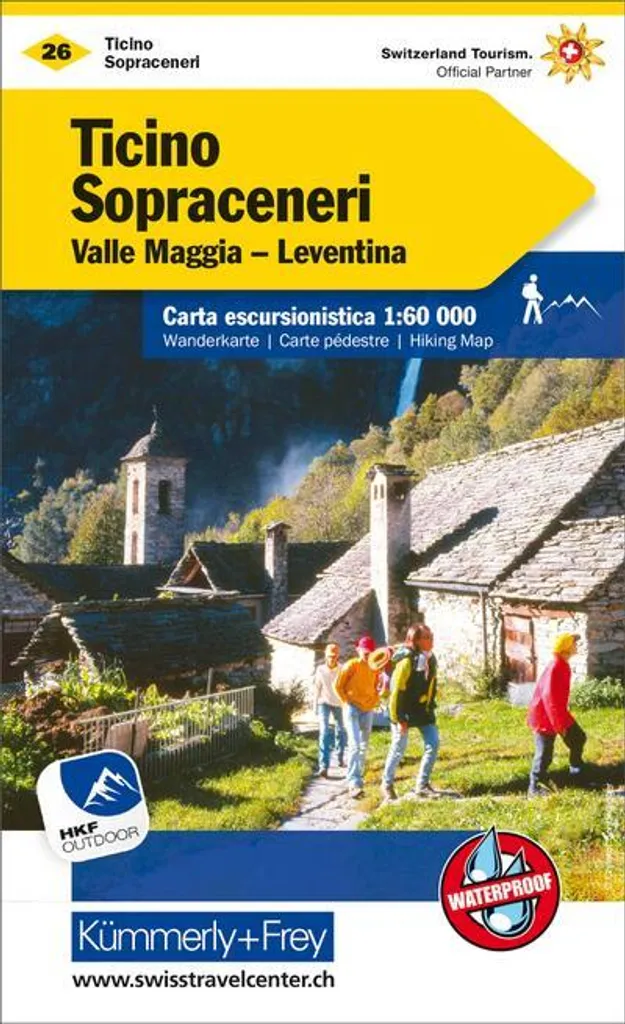 Carte de randonnée Ticino 26 KuF : évitez de vous perdre en montagne