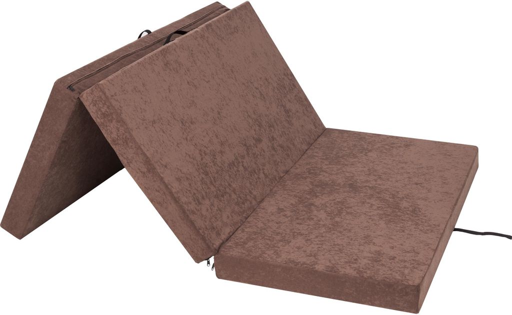 Faltmatratze BEN - 200×120×10 cm - klappbar, Bezug waschbar, feste Schaumstoffmatratze, Aloba-Stoff, Gästebett & Yogamatte | Pillowprim
