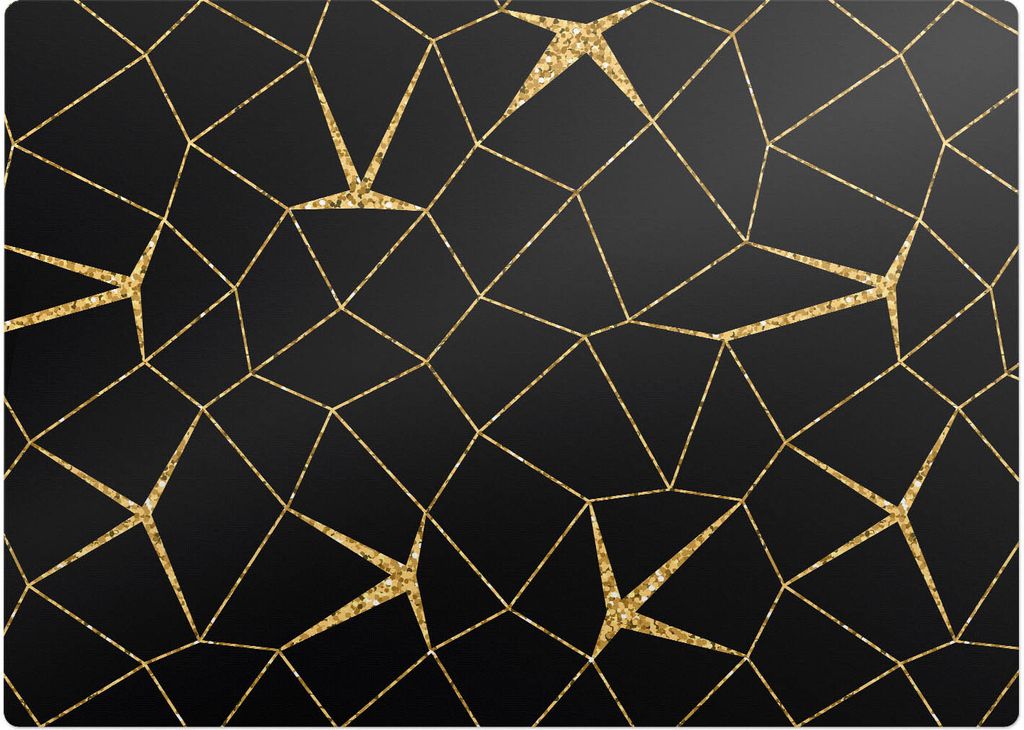 Geometrisches Linienmuster – Bodenschutzmatte – Stuhlunterlage 140x100 cm – Rutschfest – Hartbodenmatte