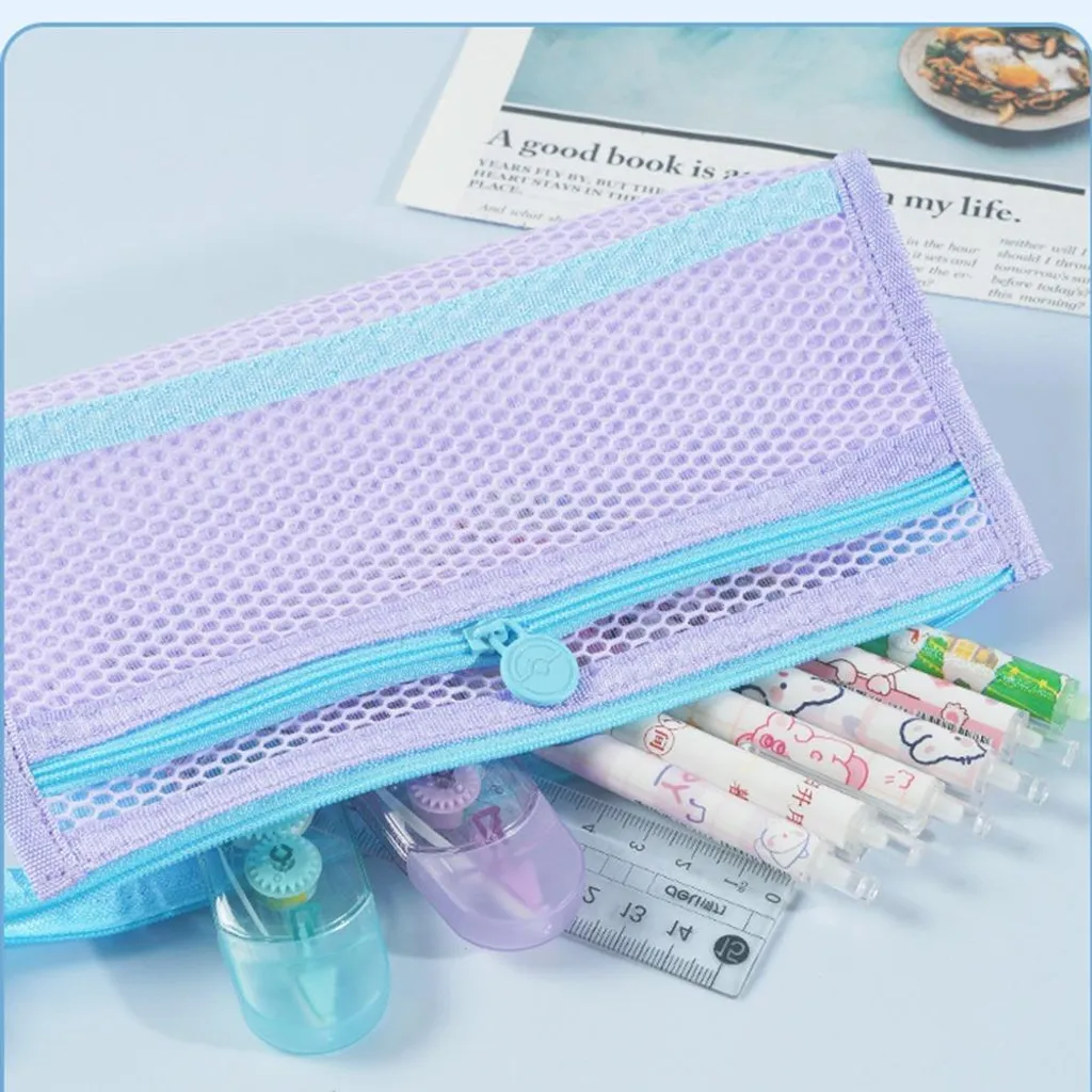 Borsa Trasparente Viola INF per Make-up e Cancelleria - Chic & Large - 3