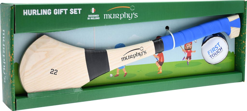 Murphy's Hurling Geschenkset - blaue Camogie Schläger 22 Zoll