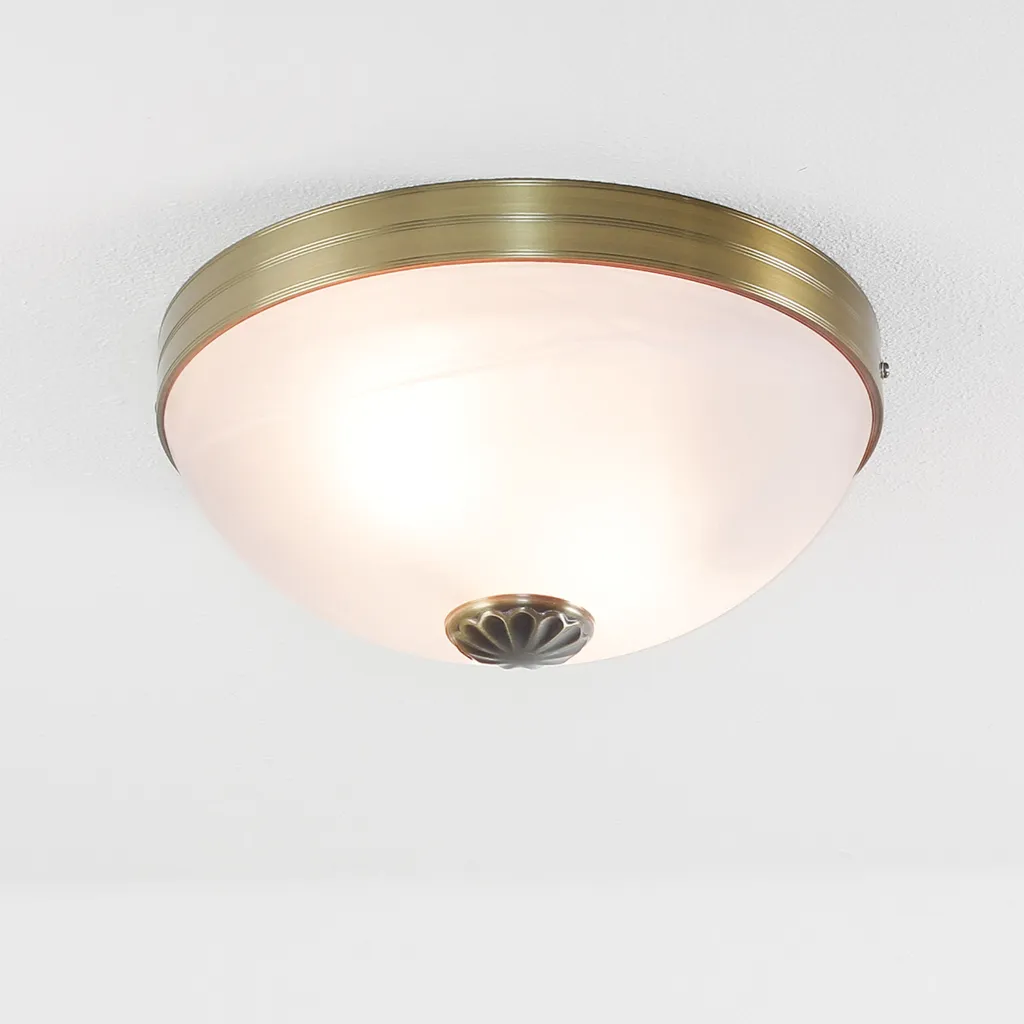 Plafonnier Orchid Bronze 8558 : Solution Éclairage Puissant 2x E27