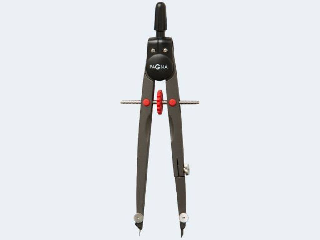 Pagna Schnellverstellzirkel rot L. 17cm inkl. Ersatzminen