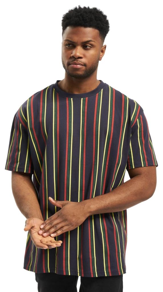 Urban Classics - T-Shirt für Herren TN843 (L) (Mitternachtsblau/Gebranntes Rot)