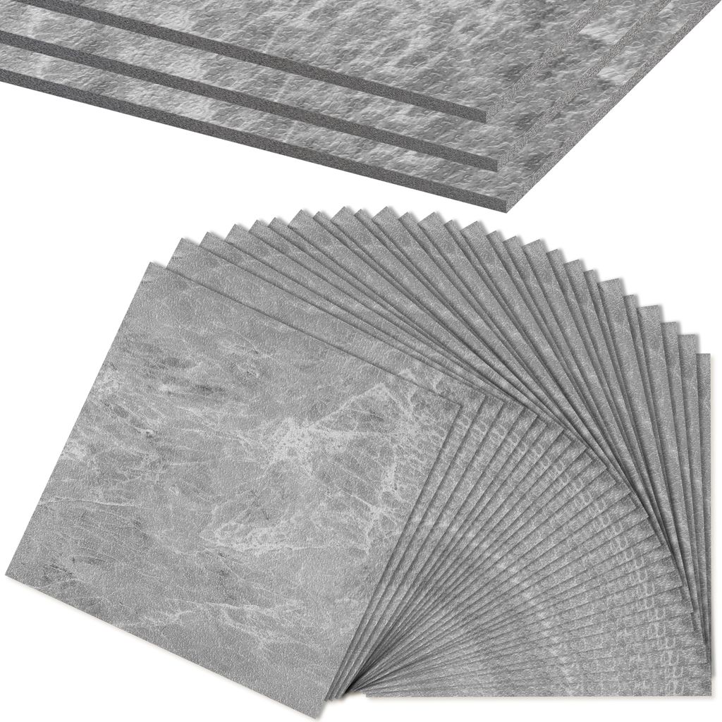 Sessamen-LP PVC Bodenbelag Selbstklebend, Klebefliesen Vinylboden Rutschfest, Fliesenaufkleber Badezimmer Wasserfest, fš¹r Schlafzimmer Wohnzimme...