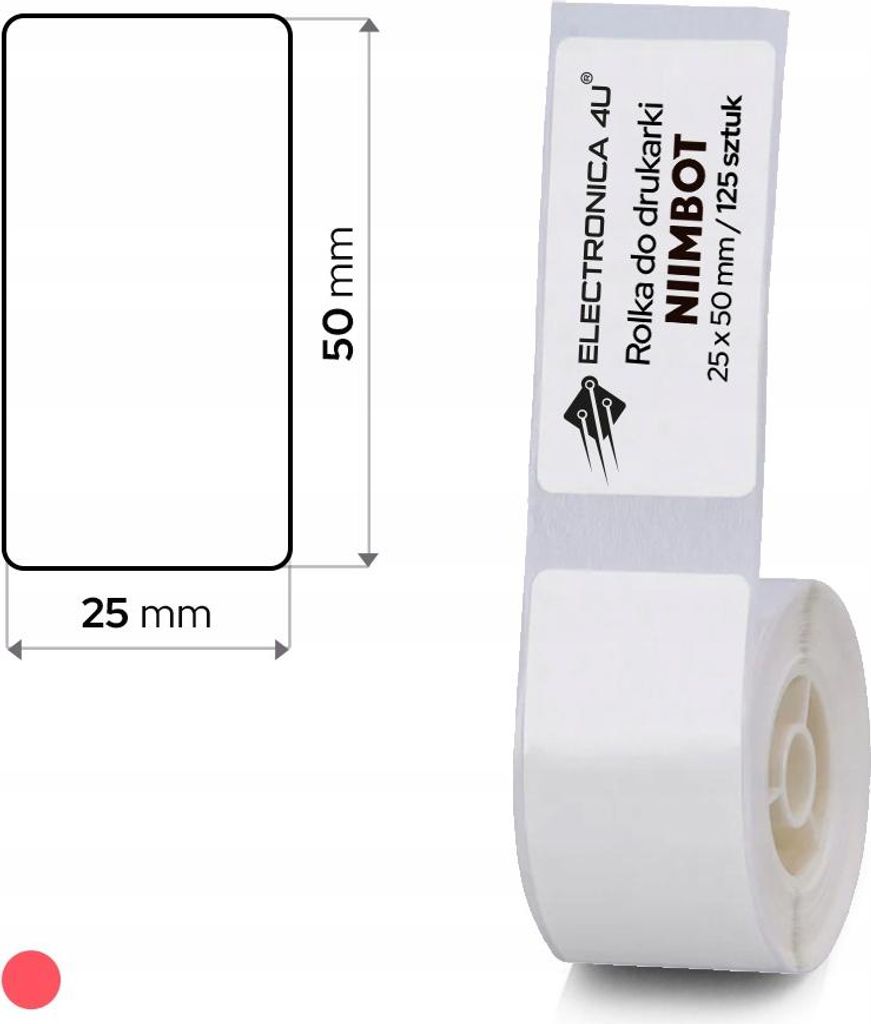 Selbstklebende Thermoschriftetiketten für den Drucker Niimbot D101 25x50