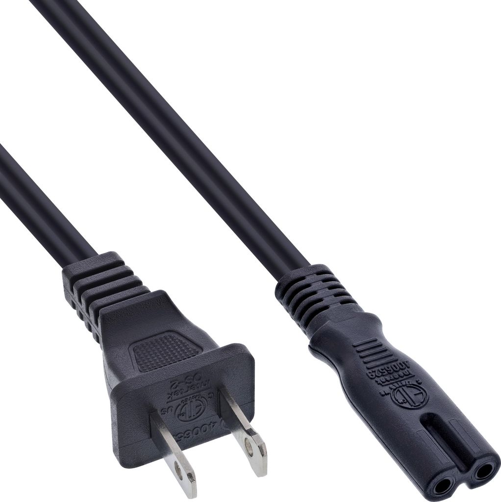 InLine® Netzkabel, Netzstecker USA auf Euro 8 C7 Stecker, Produktbild 