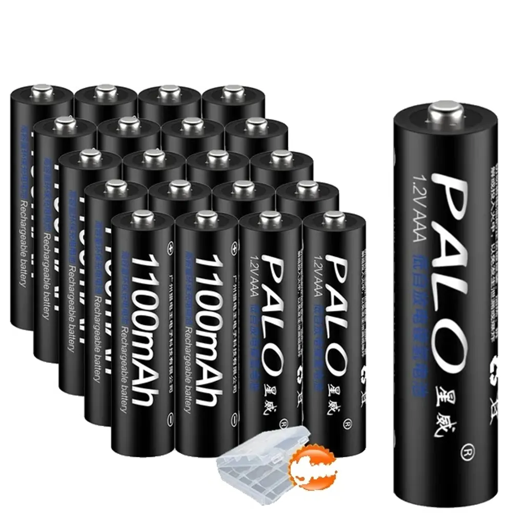 Pack Énergie 20 Piles 12V Rechargeables avec Chargeur pour Alarmes et Jouets