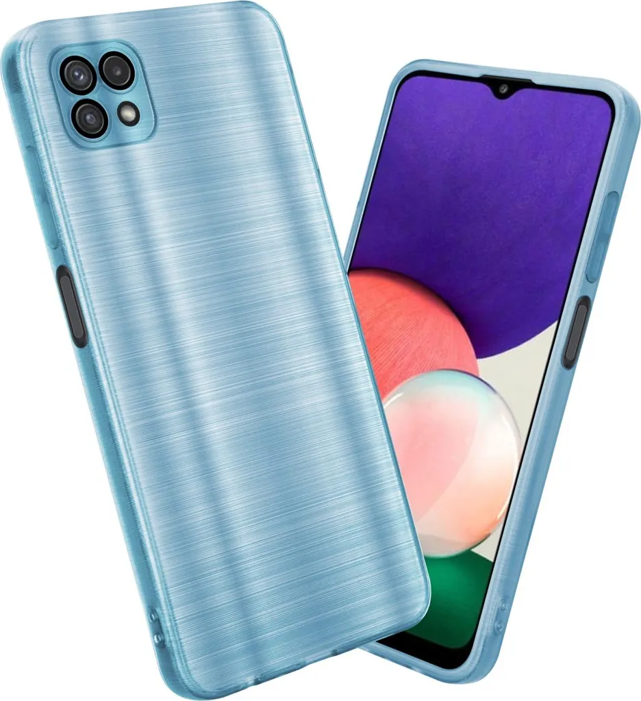 Cadorabo Cover Samsung Galaxy A22 5G Turchese Silicone TPU Soft Touch - 6