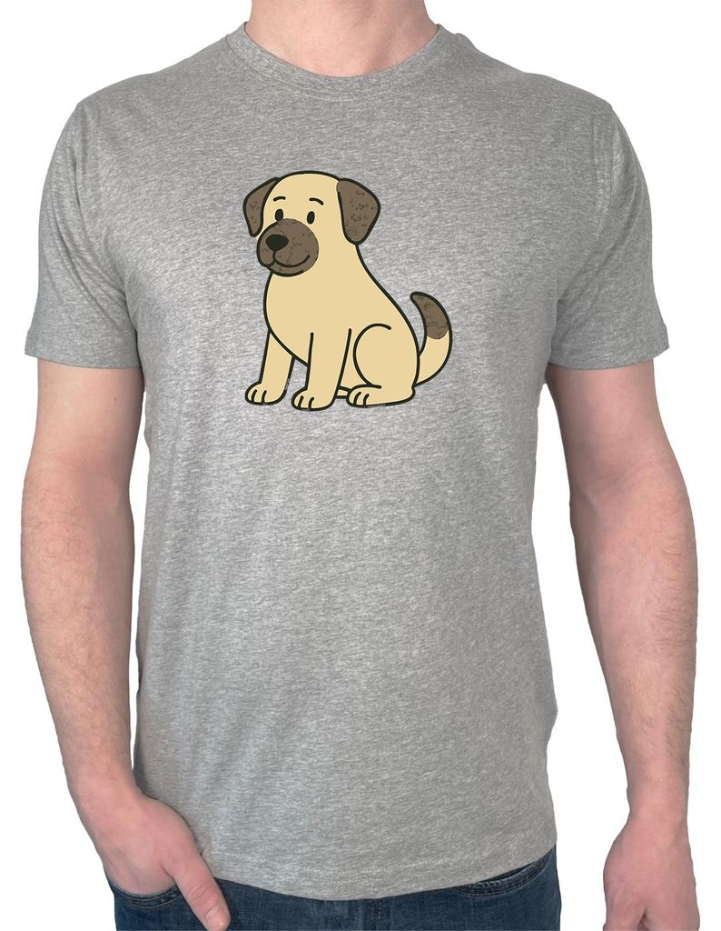 Huuraa Herren T-Shirt Kangal Comic Kangi L Sport Grey Bio Baumwolle Fairtrade Herrenshirt Geschenkidee