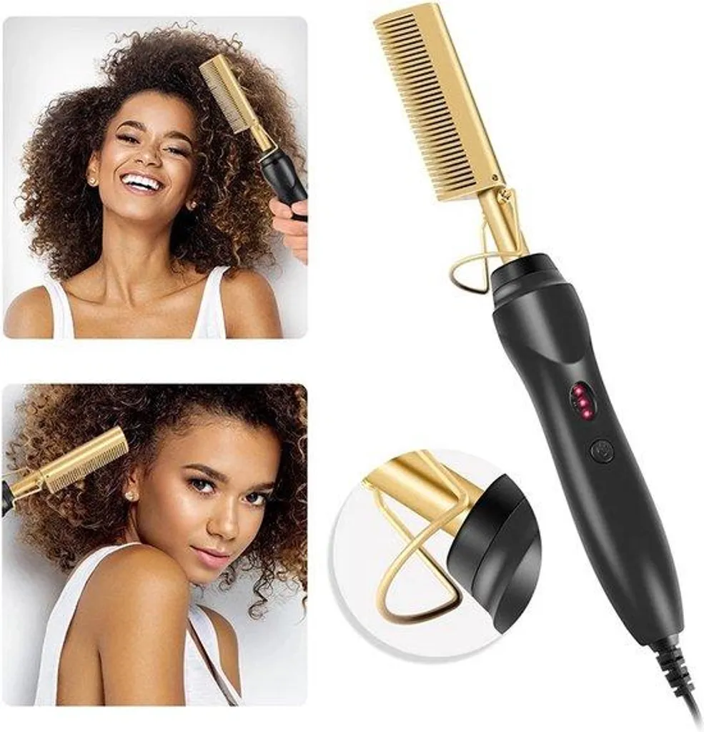Brosse à air chaud sans fil ionique pour lissage et volume naturel