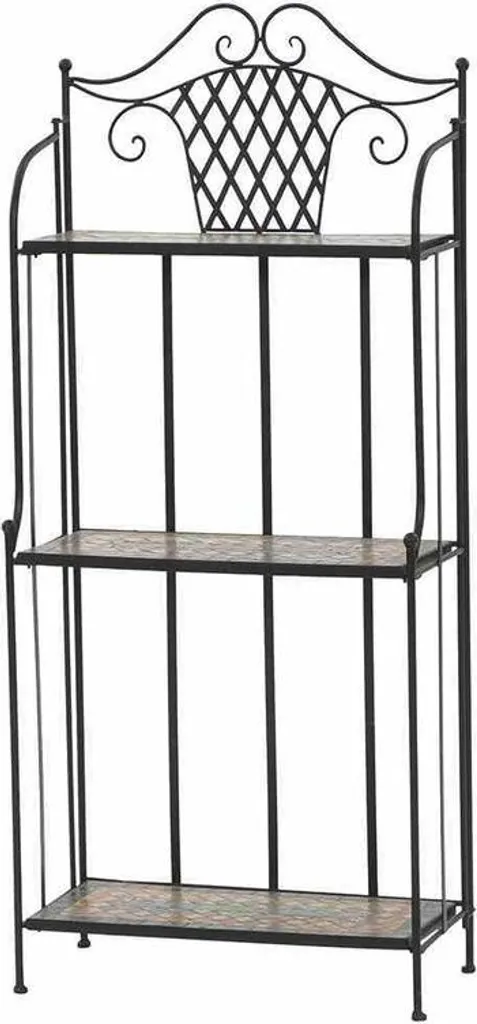 GARDAMO Étagère Prato 143 cm : Bibliothèque Design en Bois et Métal Noir